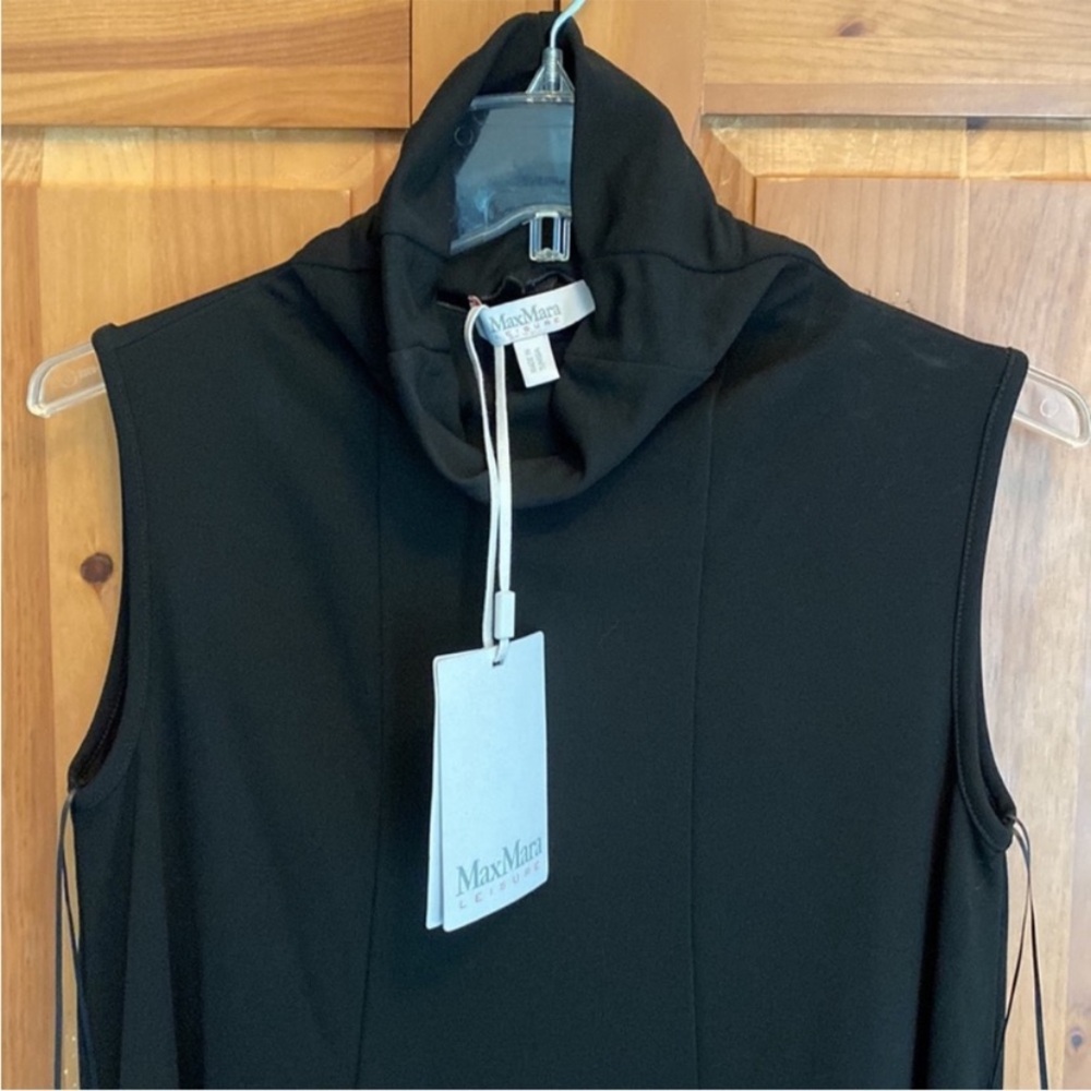 MaxMara Fantino Jersey Black Maxi Dress